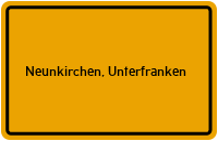 City Sign Neunkirchen, Unterfranken