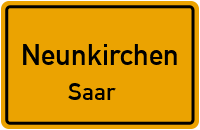 Ortsschild Neunkirchen / Saar