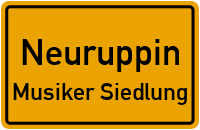 Lönsstraße in NeuruppinMusiker Siedlung