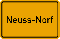Ortsschild Neuss-Norf