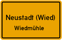 Straßen in Neustadt (Wied) Wiedmühle