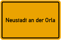 City Sign Neustadt an der Orla