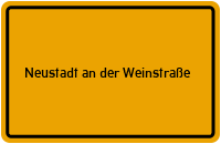 City Sign Neustadt an der Weinstraße