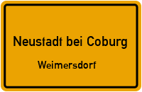 Straßen in Neustadt bei Coburg Weimersdorf