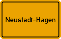 Ortsschild Neustadt-Hagen