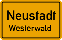 Ortsschild Neustadt / Westerwald