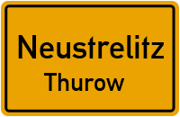 Thurower Landstraße in NeustrelitzThurow