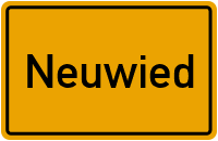 Ortsschild von Stadt Neuwied in Rheinland-Pfalz