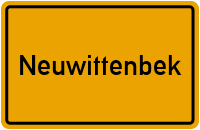 Ortsschild von Gemeinde Neuwittenbek in Schleswig-Holstein