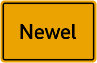 Ortsschild von Gemeinde Newel in Rheinland-Pfalz