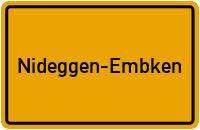 Ortsschild Nideggen-Embken
