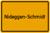 Ortsschild Nideggen-Schmidt
