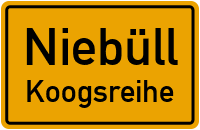 Deezbüller Straße in NiebüllKoogsreihe