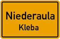 Klebaer Straße in 36272 Niederaula (Kleba)