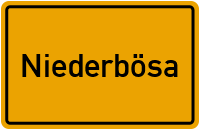 City Sign Niederbösa