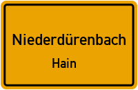 Dorfstraße in NiederdürenbachHain