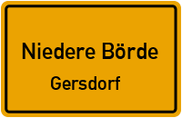 Wiesentor in Niedere BördeGersdorf