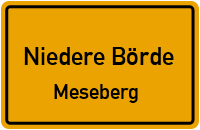 Gasse in Niedere BördeMeseberg