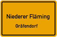 Gräfendorf - Dorfstraße in Niederer FlämingGräfendorf