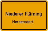 Dorfstraße in Niederer FlämingHerbersdorf