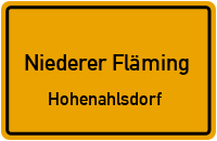 Hohenahlsdorf in Niederer FlämingHohenahlsdorf