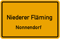 Nonnendorf - Schlenzer Weg in Niederer FlämingNonnendorf