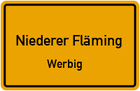 Gräfendorfer Straße in Niederer FlämingWerbig