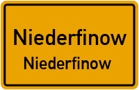 Bergstraße in NiederfinowNiederfinow