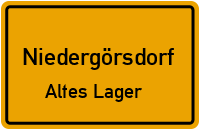Ahornweg in NiedergörsdorfAltes Lager