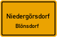 Dalichower Straße in NiedergörsdorfBlönsdorf