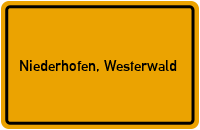City Sign Niederhofen, Westerwald