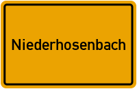 City Sign Niederhosenbach