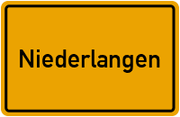 Ortsschild von Gemeinde Niederlangen in Niedersachsen
