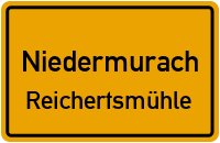 Straßen in Niedermurach Reichertsmühle