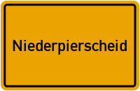 City Sign Niederpierscheid