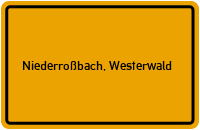 City Sign Niederroßbach, Westerwald