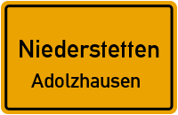 Straßen in Niederstetten Adolzhausen
