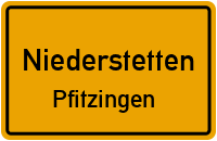 Straßen in Niederstetten Pfitzingen