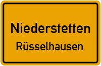 Straßen in Niederstetten Rüsselhausen