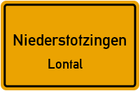 Straßenverzeichnis Niederstotzingen Lontal