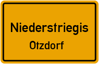 Rudelsdorfer Straße in NiederstriegisOtzdorf