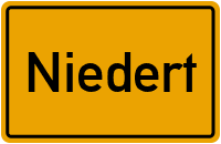 City Sign Niedert