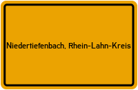 City Sign Niedertiefenbach, Rhein-Lahn-Kreis