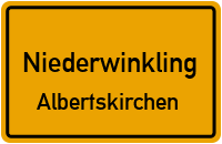 Straßenverzeichnis Niederwinkling Albertskirchen