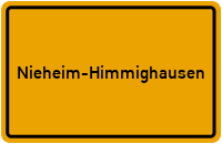 Ortsschild Nieheim-Himmighausen