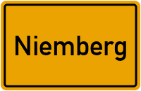Ortsschild von Gemeinde Niemberg in Sachsen-Anhalt