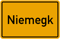 Ortsschild von Stadt Niemegk in Brandenburg