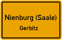 Hauptstraße in Nienburg (Saale)Gerbitz