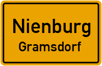 Straße Des Friedens in NienburgGramsdorf