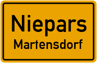 Transitstraße in NieparsMartensdorf